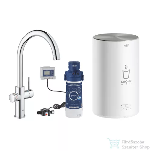 Grohe RED Duo mosogató csaptelep M-es méretű bojlerrel,Króm 30083001
