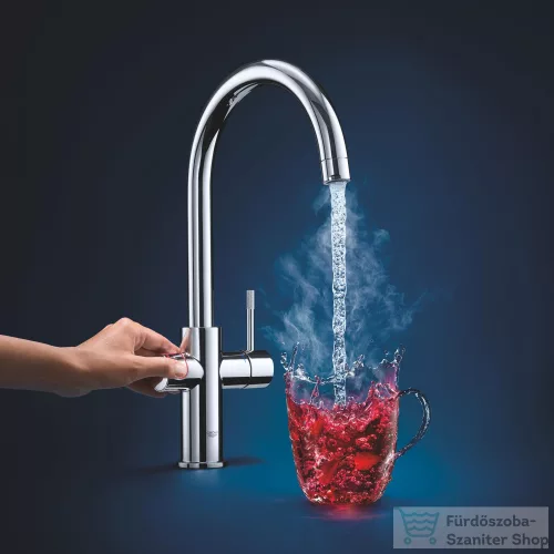 Grohe RED Duo mosogató csaptelep M-es méretű bojlerrel,Króm 30083001