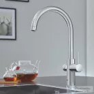 Grohe RED Duo mosogató csaptelep M-es méretű bojlerrel,Króm 30083001