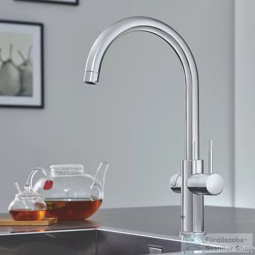 Grohe RED Duo mosogató csaptelep M-es méretű bojlerrel,Króm 30083001