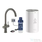 Grohe RED Duo mosogató csaptelep M-es méretű bojlerrel,Brushed Hard Graphite 30083AL1