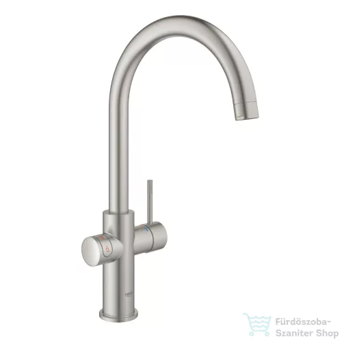 Grohe RED Duo mosogató csaptelep M-es méretű bojlerrel,Supersteel 30083DC1