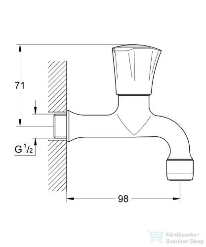 Grohe COSTA L KIFOLYÓSZELEP 30098001