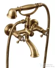 Sapho ANTEA Kádtöltő csaptelep, zuhannyal, bronz 3016