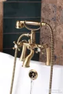 Sapho ANTEA Kádtöltő csaptelep, zuhannyal, bronz 3016
