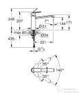 Grohe EUROSMART COSMOPOLITAN EGYKAROS MOSOGATÓCSAP 1/2? matt szuperacél 30193DC0