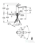 Grohe EUROSMART COSMOPOLITAN EGYKAROS MOSOGATÓCSAP 1/2? króm 30194000