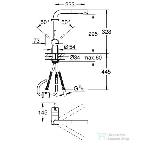 Grohe MINTA EGYKAROS MOSOGATÓCSAP 1/2? hard grafit 30274A00