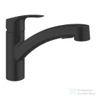 Grohe EUROSMART kihúzható fejes mosogató csaptelep 1/2,Matt fekete 303052431