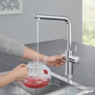 Grohe RED Duo mosogató csaptelep M-es méretű bojlerrel,Króm 30327001