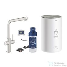   Grohe RED Duo mosogató csaptelep M-es méretű bojlerrel,Supersteel 30327DC1