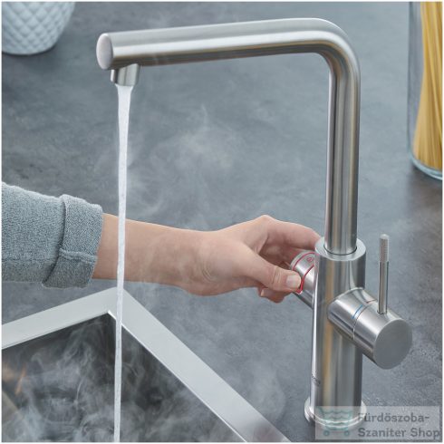 Grohe RED Duo mosogató csaptelep M-es méretű bojlerrel,Supersteel 30327DC1