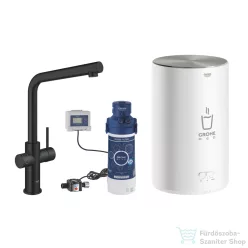   Grohe RED Duo mosogató csaptelep M-es méretű bojlerrel,Bársony fekete 30327KS1
