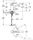Grohe SWIFT mosogató csaptelep,króm 30358000