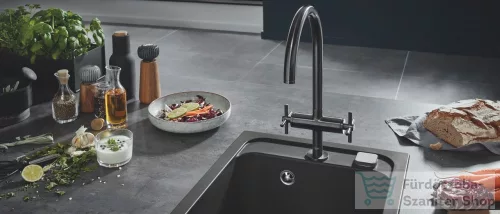 Grohe ATRIO KÉTKAROS MOSOGATÓCSAP 1/2? matt hard grafit 30362AL0