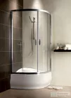Radaway Premium Plus A 1700 90x90 íves tolóajtós zuhanykabin króm/átlátszó 30401-01-01N