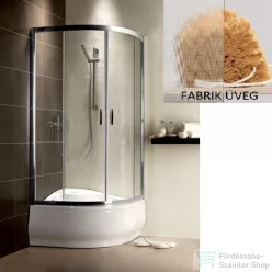   Radaway Premium Plus A 1700 90x90 íves tolóajtós zuhanykabin króm/fabrik 30401-01-06N