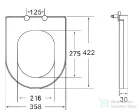 Kielle Slim easy lock WC ülőke, fehér 30401000S