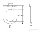 Kielle Slim easy lock WC ülőke, fehér 30401020