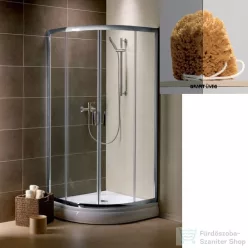   Radaway Premium Plus A 90x90 íves zuhanykabin króm/grafit 30403-01-05N