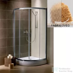   Radaway Premium Plus A 80x80 íves zuhanykabin króm/fabrik 30413-01-06N