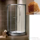 Radaway Premium Plus A 80x80 íves zuhanykabin króm/barna 30413-01-08N