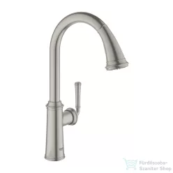   Grohe Quickfix GLOUCESTER 2 funkciós mosogató csaptelep,supersteel 30422DC0