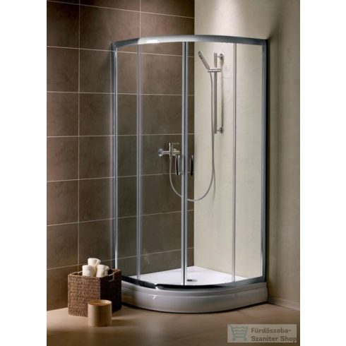 Radaway Premium Plus A 100x100 íves zuhanykabin króm/átlátszó 30423-01-01N
