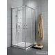 Radaway Premium Plus D 100x80 szögletes zuhanykabin króm/átlátszó 30434-01-01N