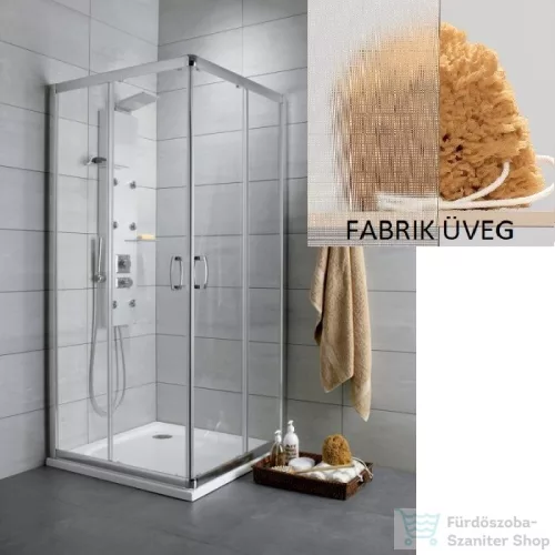 Radaway Premium Plus C 80x80 szögletes zuhanykabin króm/fabrik 30463-01-06N