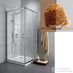   Radaway Premium Plus C 80x80 szögletes zuhanykabin króm/barna 30463-01-08N
