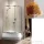 Radaway Premium Plus E 1700 100x80 aszimmetrikus íves tolóajtós zuhanykabin króm/barna 30481-01-08N