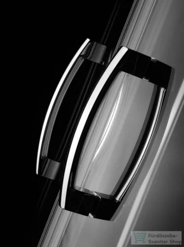 Radaway Premium Plus E 1700 120x90 aszimmetrikus íves tolóajtós zuhanykabin króm/fabrik 30483-01-06N