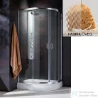 Radaway Premium Plus E 1900 90x80 aszimmetrikus íves tolóajtós zuhanykabin króm/fabrik 30492-01-06N