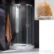 Radaway Premium Plus E 1900 90x80 aszimmetrikus íves tolóajtós zuhanykabin króm/fabrik 30492-01-06N