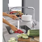 Grohe ESSENCE kihúzható fejes,2 funkciós mosogató csaptelep,króm 30504000