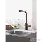 Grohe ESSENCE kihúzható fejes,2 funkciós mosogató csaptelep,Hard Graphite 30504A00