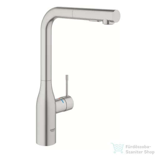 Grohe ESSENCE kihúzható fejes,2 funkciós mosogató csaptelep,Supersteel 30504DC0
