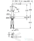 Grohe ESSENCE kihúzható fejes,2 funkciós mosogató csaptelep,Supersteel 30504DC0