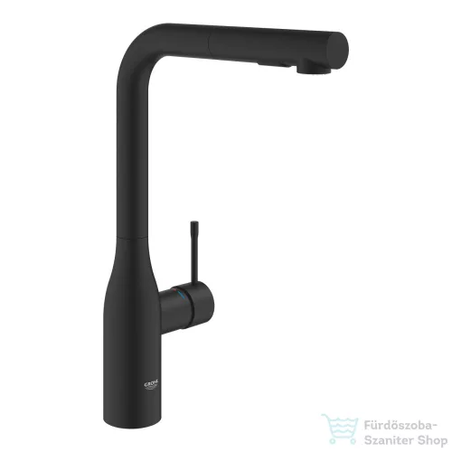Grohe ESSENCE kihúzható fejes,2 funkciós mosogató csaptelep,Phantom Black 30504KF0