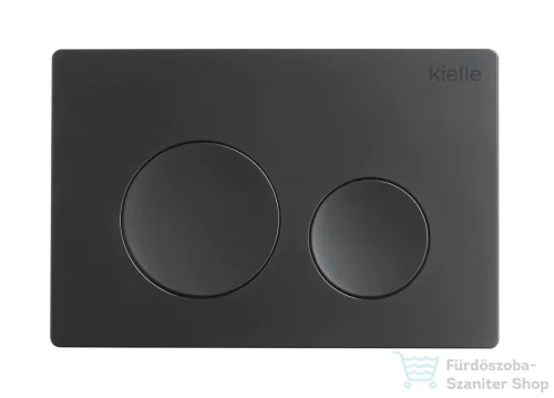 Kielle Genesis New falra szerelhető WC szett, Kielle OUDEE rimless WC softclose ülőkével, Gemini New I matt fekete nyomólappal, fehér 30528SS03