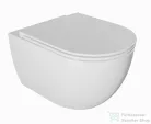 Kielle Genesis New falra szerelhető WC szett, Kielle OUDEE rimless WC softclose ülőkével, Gemini New II fényes fehér/króm nyomólappal, fehér 30528SS04