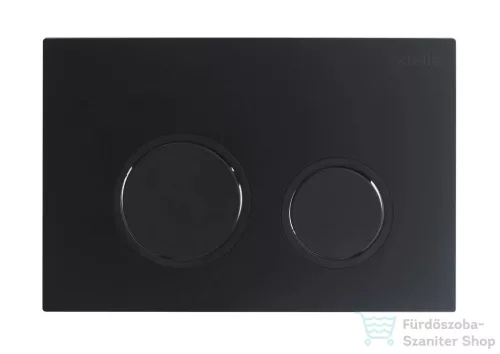Kielle Genesis New falra szerelhető WC szett, Kielle OUDEE rimless WC softclose ülőkével, Gemini New II matt fekete nyomólappal, fehér 30528SS06