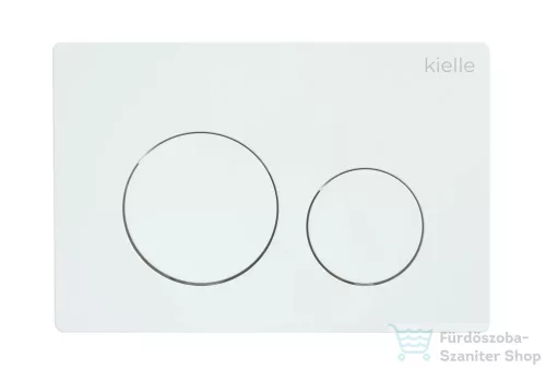 Kielle Genesis New falra szerelhető WC szett, Kielle GAIA rimless WC softclose ülőkével, Gemini New I fényes fehér nyomólappal, fehér 30528SS10