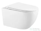 Kielle Genesis New falra szerelhető WC szett, Kielle GAIA rimless WC softclose ülőkével, Gemini New I matt fekete nyomólappal, fehér 30528SS12