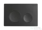 Kielle Genesis New falra szerelhető WC szett, Kielle GAIA rimless WC softclose ülőkével, Gemini New I matt fekete nyomólappal, fehér 30528SS12