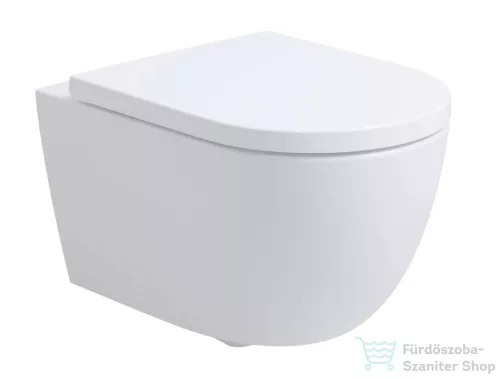 Kielle Genesis New falra szerelhető WC szett, Kielle Oudee vortex rimless+ WC softclose ülőkével, Gemini New III matt fekete nyomólappal, fehér 30528SS27