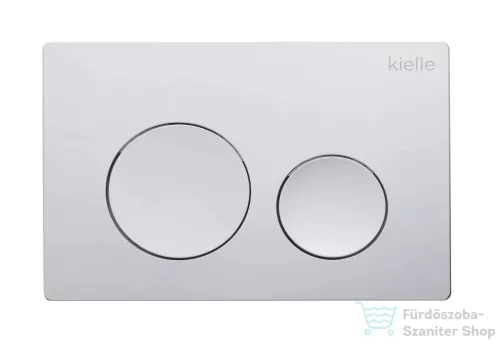 Kielle Genesis New falra szerelhető WC szett, Kielle GAIA rimless WC softclose ülőkével, Gemini New I fényes króm nyomólappal, fehér 30528SS83