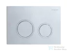 Kielle Genesis New falra szerelhető WC szett, Kielle GAIA rimless WC softclose ülőkével, Gemini New II fényes króm nyomólappal, fehér 30528SS86