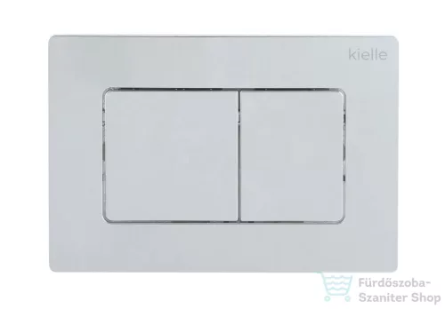 Kielle Genesis New falra szerelhető WC szett, Kielle GAIA rimless WC softclose ülőkével, Gemini New III fényes króm nyomólappal, fehér 30528SS89
